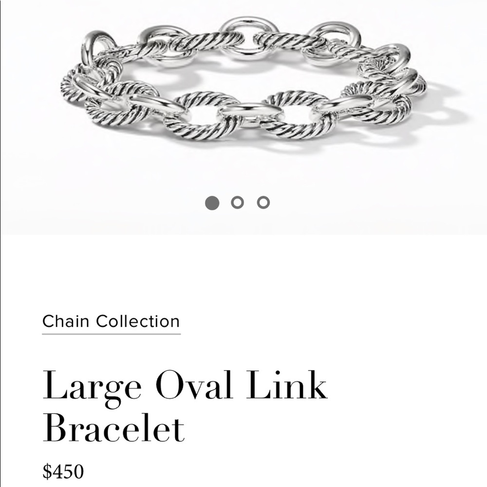 David Yurman large oval link bracelet